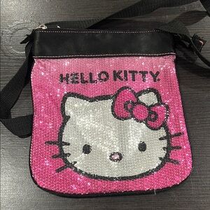 Hello Kitty Pink Sequin Crossbody Bag